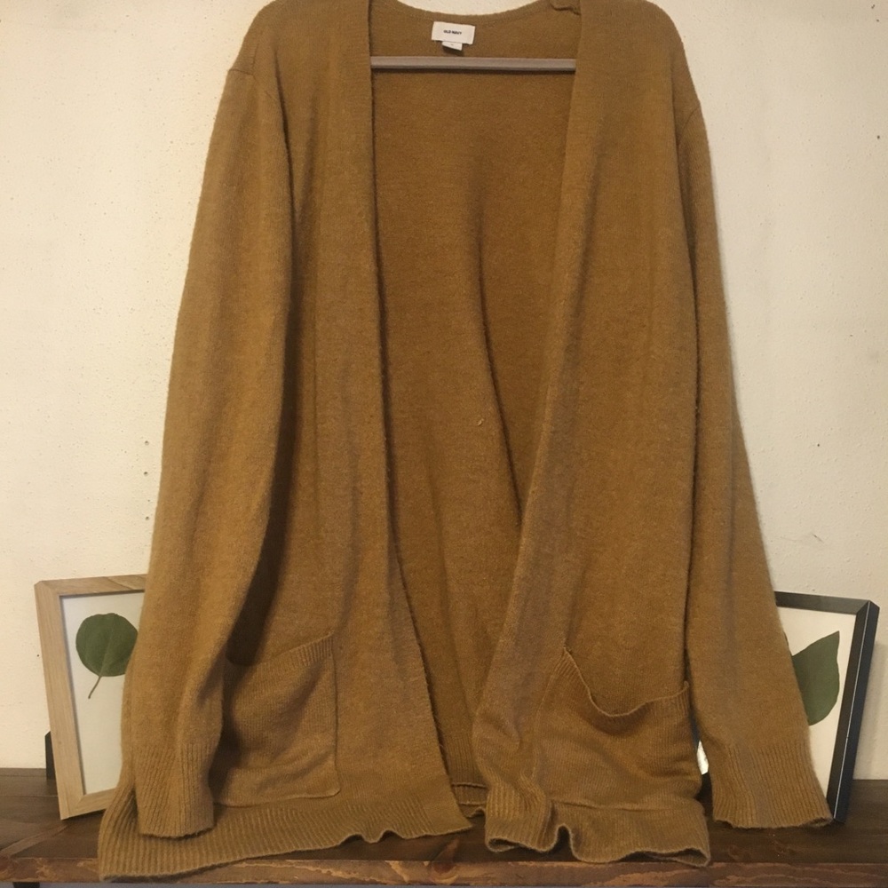 Old Navy • camel long cardigan • size XL